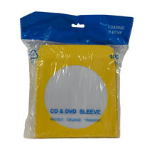 Yellow Color Paper CD Sleeves with Window &amp; Flap - $11.74+