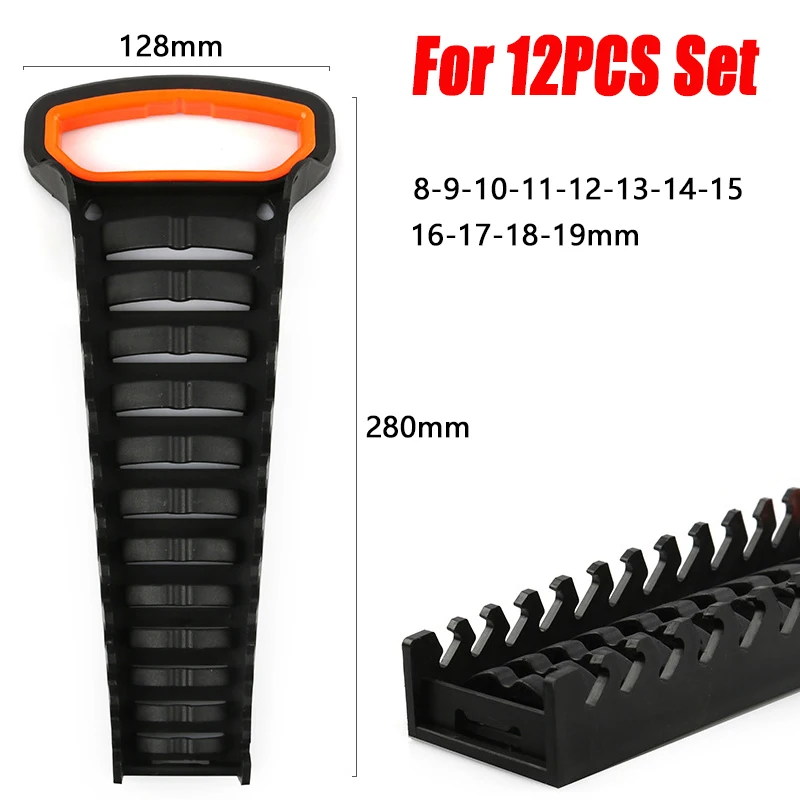 Plastic Wrench Organizer Tray Sockets Storage Tools Rack Sorter Standard Spanner - £50.50 GBP