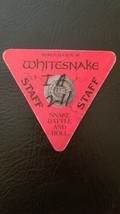 Whitesnake 87-88 Tour Vintage Rosemont, Illinois Original Cloth Backstage Pass - £9.26 GBP