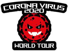 STOP Corona FUNNY  WORLD TOUR Sign STICKER HUMOR DECALS B - $4.90