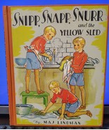 Book: &quot;SNIPP, SNAPP, SNURR and the YELLOW SLED.&quot; Hardback, by Maj Lindman - $1,127.88 MXN