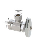 1/2 in. FIP Inlet x 3/8 in. Comp Outlet Multi Turn Angle Valve - €19,14 EUR