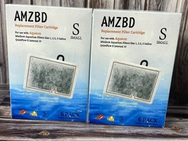 AMZBD Small Filter Cartridge 12 Pk - Use w/ Aqueon Minibow 1, 2.5, 5 Gal... - £11.43 GBP