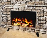 Premium Tempered Glass Fireplace Screen With Exclusive Beveled Edge | 29... - $352.99
