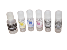 6 Color Reusable Bottles For Canon Mega Tank -Just pour and fill - $17.87