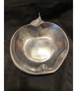 Pewter Apple Shaped Candy/Trinket Dish 5 3/4&quot; by 6 5/8&quot; by 7/8&quot;. - $8.21 CAD