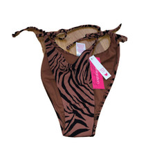 Xhilaration High Leg Scoop Waist Animal Print Size M(4-6) Bikini Bottom - $8.12