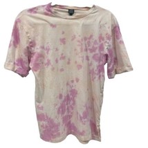 Wild Fable Women&#39;s Pink Tie Dye 100% Cotton Crew Neck T-Shirt Small - £3.89 GBP