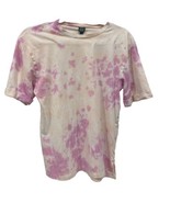 WILD FABLE Women&#39;s Pink Tie Dye 100% Cotton Crew Neck T-Shirt SMALL - £3.89 GBP
