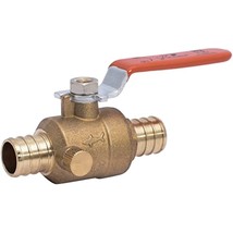 SharkBite 3/4 Inch Crimp Ball Valve with Drain, Brass Plumbing Fitting, PEX - £18.82 GBP