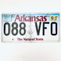 2017 United States Arkansas Natural State Passenger License Plate 088 VFO - $225.61 MXN