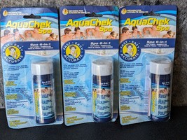 Lot of 3 New AquaChek 552244 6-in-1 Test Strips for Spas and Hot Tubs - £22.04 GBP