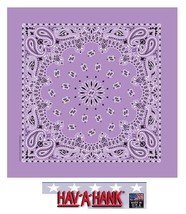 Usa Made Hav-A-Hank Light Purple Paisley Bandana Bandanna Scarf Scarve Head Wrap - £6.38 GBP