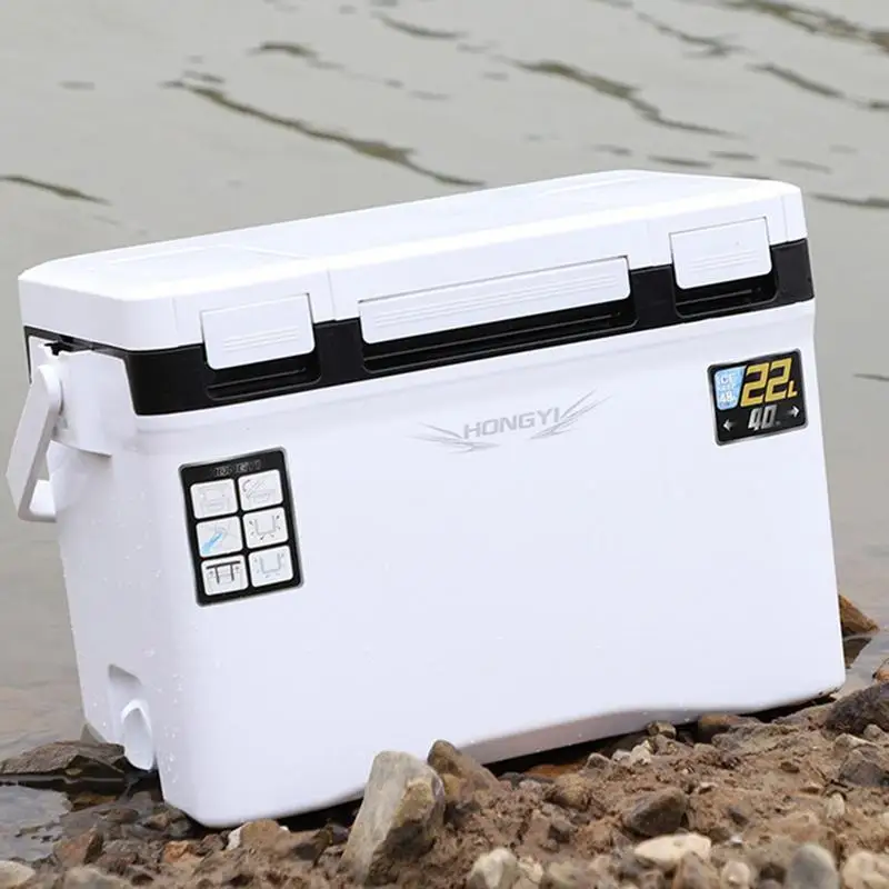 22L Fishing Cooler Box Tackle Box Camping Cooler Tank Gear Tool Container - £182.71 GBP+