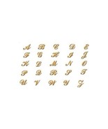 24K gp Nail CHARM Top Nail Art Gold Alphabet  LETTER  R - £5.33 GBP