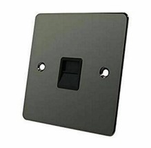 BT Phone Master Socket Avant-Garde Flat Plate Polished Black Nickel/Gun ... - $7.44+