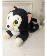 Vintage Disney Store FIGARO core Plush Cat Pinocchio Toy kitty black white - $27.41 CAD
