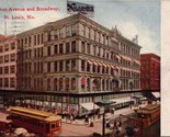 Washington Avenue and Broadway St. Louis MO Postcard PC573 - £3.91 GBP