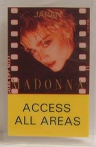 Madonna - Original Japanese Concert Tour Laminate Backstage Pass ***Last One*** - $20.00