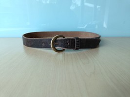 Double Rl Terrance Tumbled Leather Belt $248 Free Worldwide Shipping (0196) - £138.41 GBP