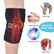 Heating Knee Massage Pad Brace Support Thermal Heat Therapy Wrap Hot Com... - £15.81 GBP