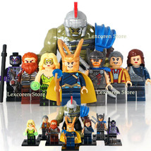 8pcs/set Marvel Thor Ragnarok Hulk Loki Volstagg Grandmaster Minifigures - £14.42 GBP