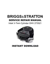 Briggs &amp; Stratton Intek V-Twin Cylinder OHV Service Repair Workshop Manu... - €13,02 EUR