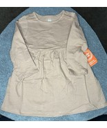 Wonder Nation Toddler Girls Solid Brown Long Sleeve Dress Size 2T - €10,92 EUR