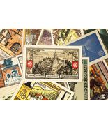 1920's Germany Notgeld Money 25pc City Views - Freiburg, Juterbog, Ratzburg - $125.24