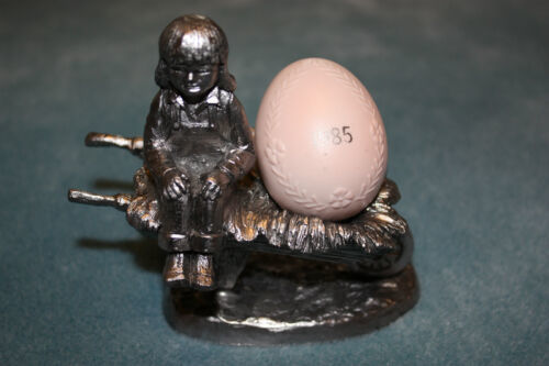 Primary image for MICHAEL ANTHONY M.A. RICKER - PEWTER FIGURINE - PAT 1985 PORCELAIN EGG - SIGNED