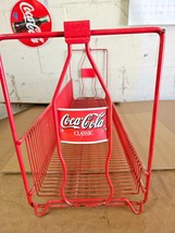 2 Vintage Coca Cola Classic Wire Store Display Bottle Rack Stackable Advertising - £148.45 GBP