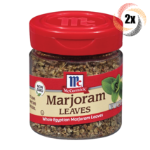 2x Shakers McCormick Marjoram Leaves Seasoning | .20oz | Whole Egypitian Leaves - £12.83 GBP