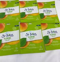 (6) St. Ives revitalizing Sheet Mask Apricot Face Hydrate Fresh Glow Sin... - $15.95