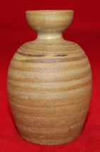 Studio Art Pottery Artist Signed CP Brown Small Flower Bud Vase 9cm 3.5&quot;... - £28.34 GBP