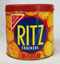VINTAGE 1977 Nabisco Ritz Crackers Empty Collectible Tin - £23.34 GBP
