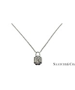 18K White Gold - 0.39 Ct Natural Diamond Luck Shape Pendant with Chain - $2,445.30