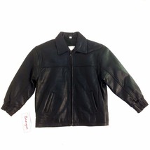 JCJAM Tanya, Kids Loos Bottom Leather Jacket, Black - $99.00