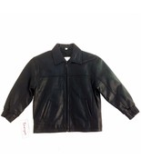 JCJAM Tanya, Kids Loos Bottom Leather Jacket, Black - $1,847.96 MXN