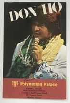 Don Ho (d. 2007) Signed Autographed Photo Postcard - £19.98 GBP