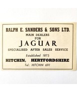 1954 Ralph Sanders Jaguar Dealer Advertisement Import Automobilia Hitchi... - £11.24 GBP