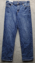 Chaps Boyfriend Jeans Womens Size 6X28 Blue Denim Slim Fit Cotton Straight Leg - £17.34 GBP