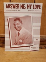 1953 ANSWER ME, MY LOVE Vintage Sheet Music NAT KING COLE by Winkler, Si... - $18.21