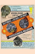 Tour the Famous Pennsylvania Railroad - Art Print - £17.42 GBP+