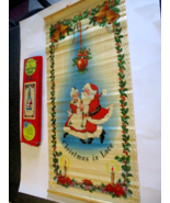Vintage 1982 Giftco Christmas Wood Wall Scroll Christmas Is Love 26&quot; X 1... - $8.42