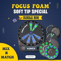 Focus Foam Soft Tip Dartboard Training Pads FULL SET 15.5&quot; - $51.41