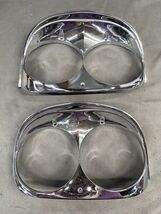 1958 Ford Fairlane 500 Skyliner Custom 300 Headlight Bezels Eyebrow Trim... - $125.58