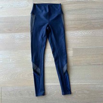 Alo High Rise Elevate Leggings Navy Blue Grey XS - £30.92 GBP