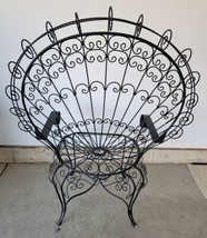 Vintage Salterini Style metal peacock chair Excellent Condition  - £138.48 GBP