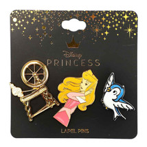 Walt Disney&#39;s Sleeping Beauty Movie Figures Metal Enamel Pin Set of 3 SE... - £13.64 GBP