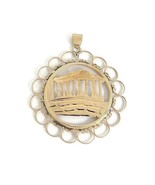 Vintage 1930&#39;s Greek Parthenon Necklace Pendant Charm 14K Yellow Gold, 2... - £230.76 GBP